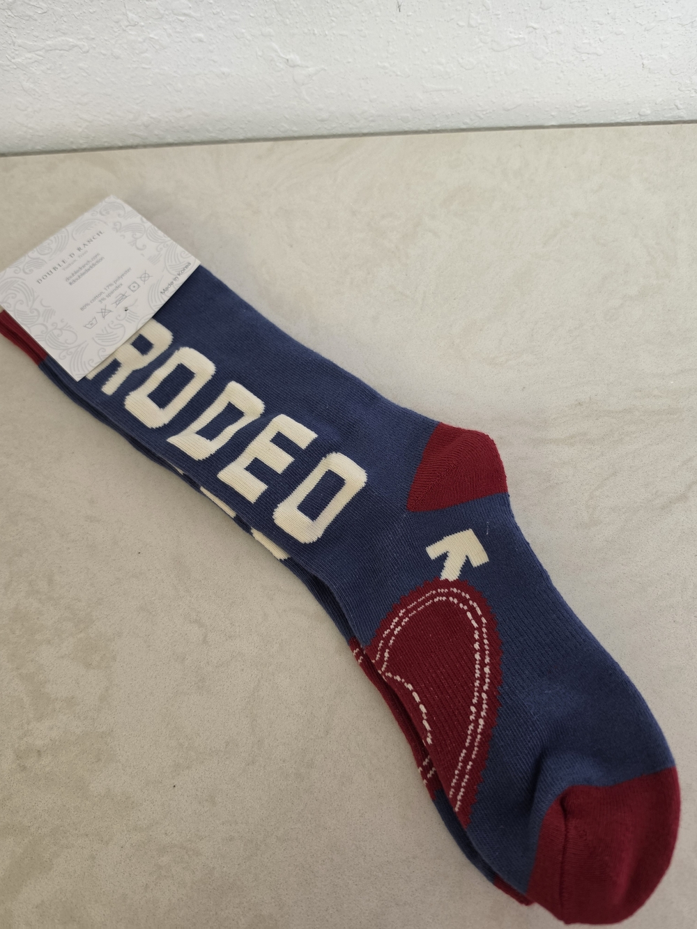 Double D Ranch Rodeo Sweet Rodeo Western Socks NWT One Size - Picture 2 of 4